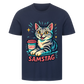 Cat Mood Samstag T-Shirt - Eigenes Bild