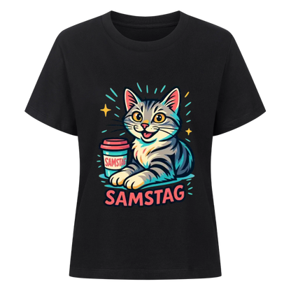 Cat Mood Samstag T-Shirt - Eigenes Bild