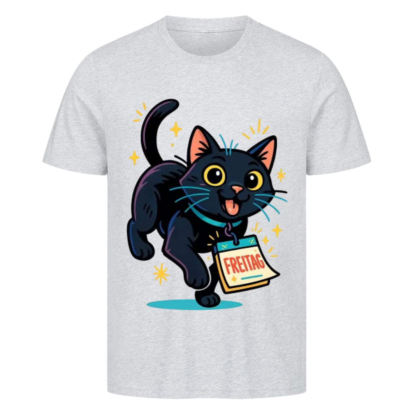 Cat Mood Freitag T-Shirt - Eigenes Bild
