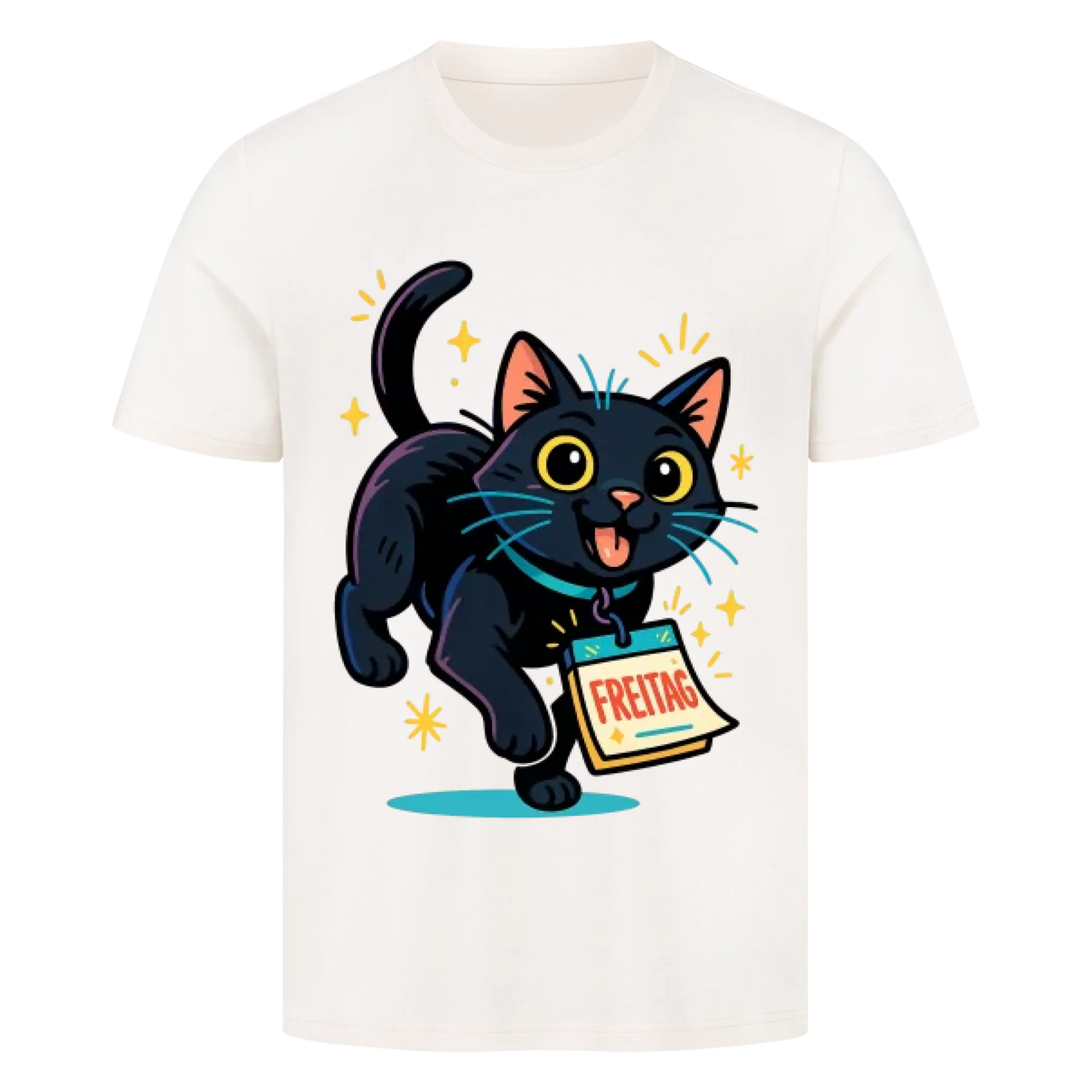 Cat Mood Freitag T-Shirt - Eigenes Bild