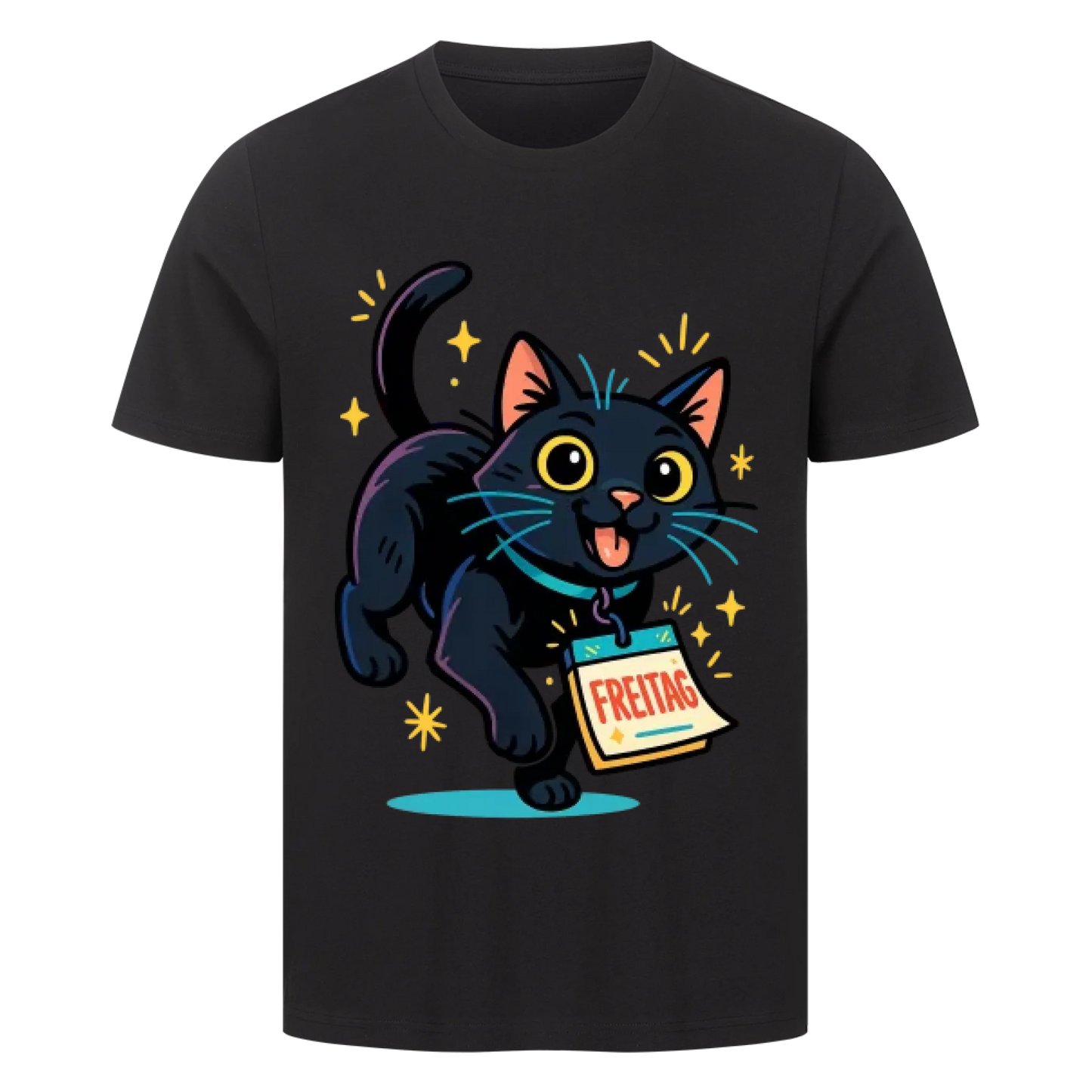 Cat Mood Freitag T-Shirt - Eigenes Bild