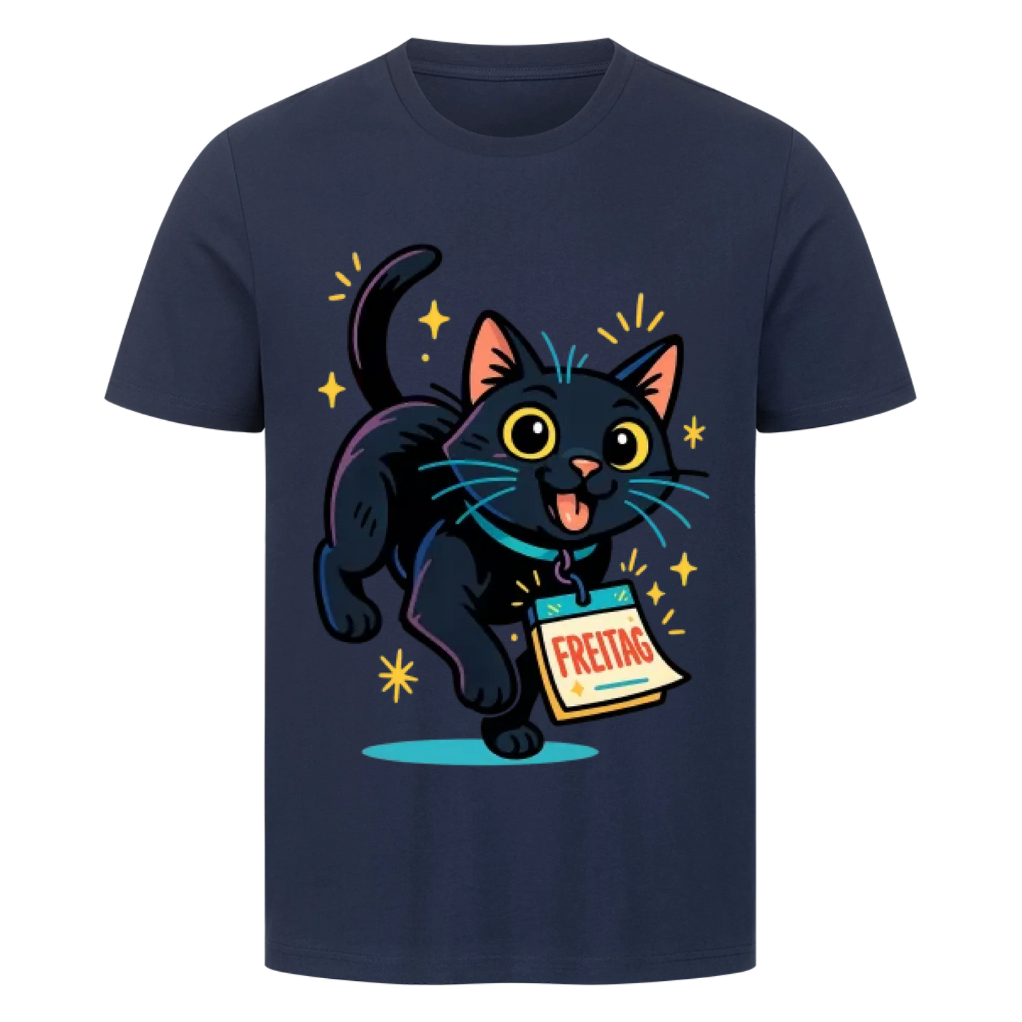 Cat Mood Freitag T-Shirt - Eigenes Bild