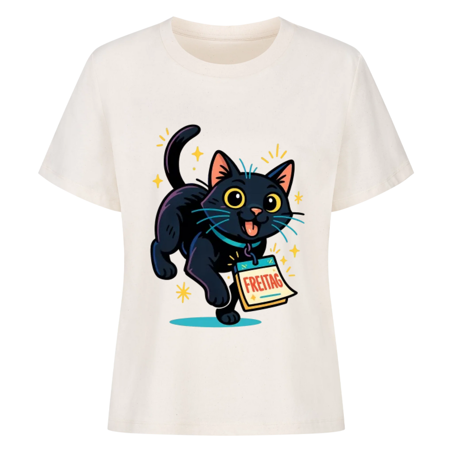 Cat Mood Freitag T-Shirt - Eigenes Bild
