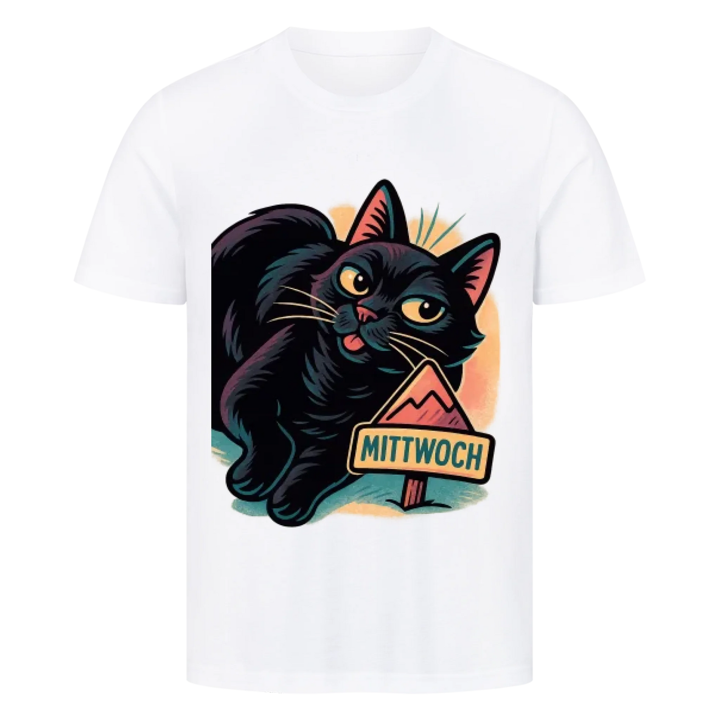 Cat Mood Mittwoch T-Shirt - Eigenes Bild