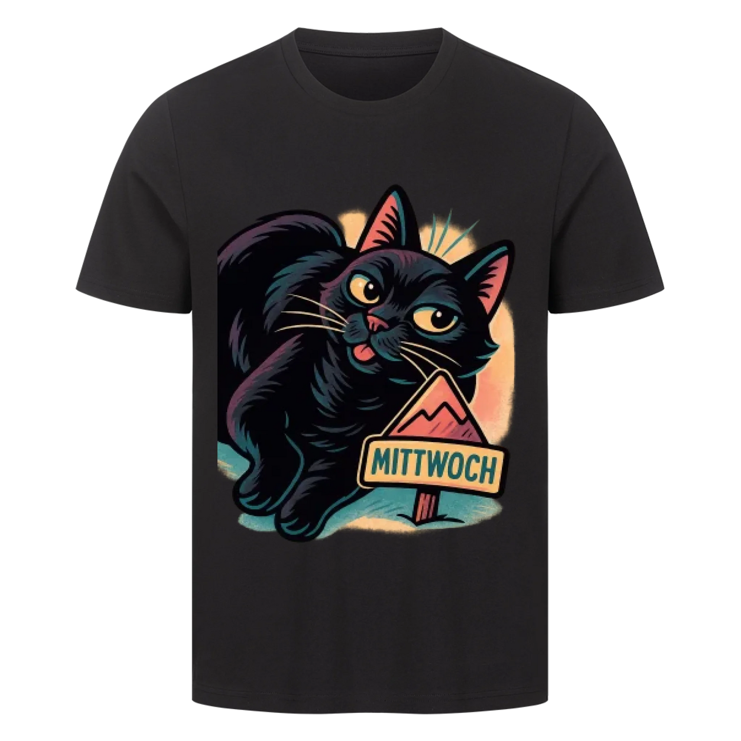 Cat Mood Mittwoch T-Shirt - Eigenes Bild