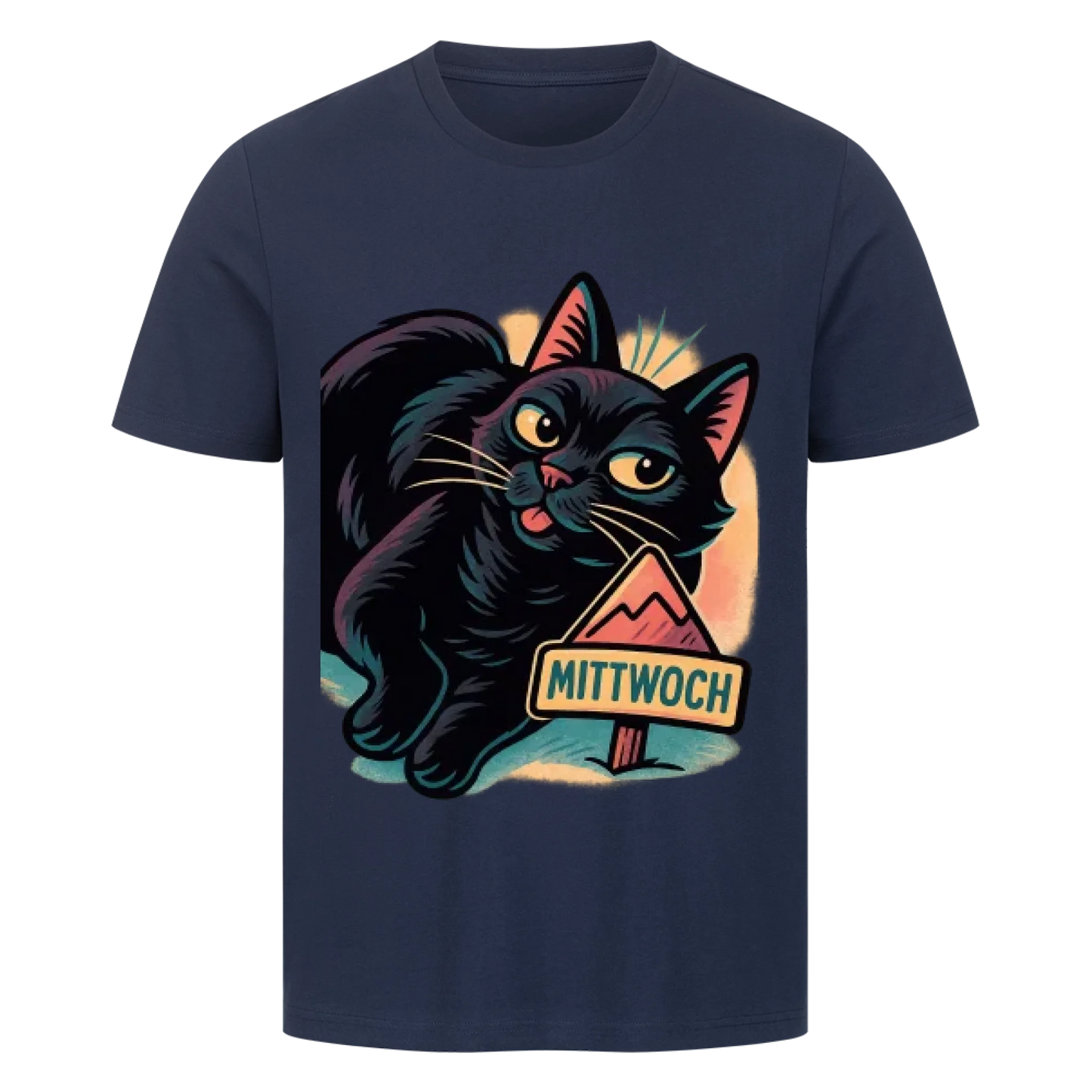 Cat Mood Mittwoch T-Shirt - Eigenes Bild