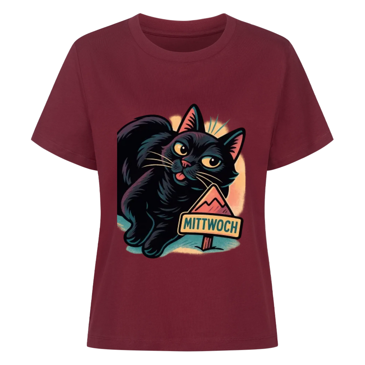 Cat Mood Mittwoch T-Shirt - Eigenes Bild