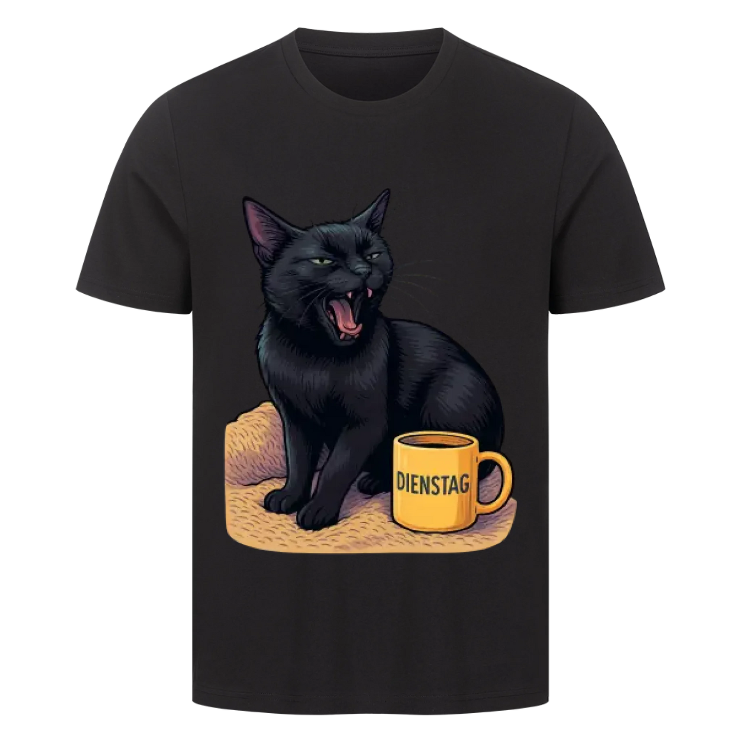 Cat Mood Dienstag T-Shirt - Eigenes Bild