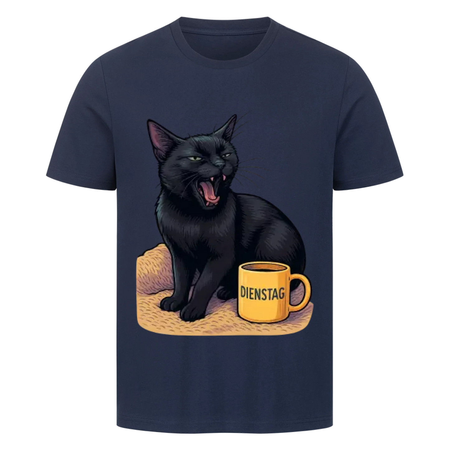 Cat Mood Dienstag T-Shirt - Eigenes Bild