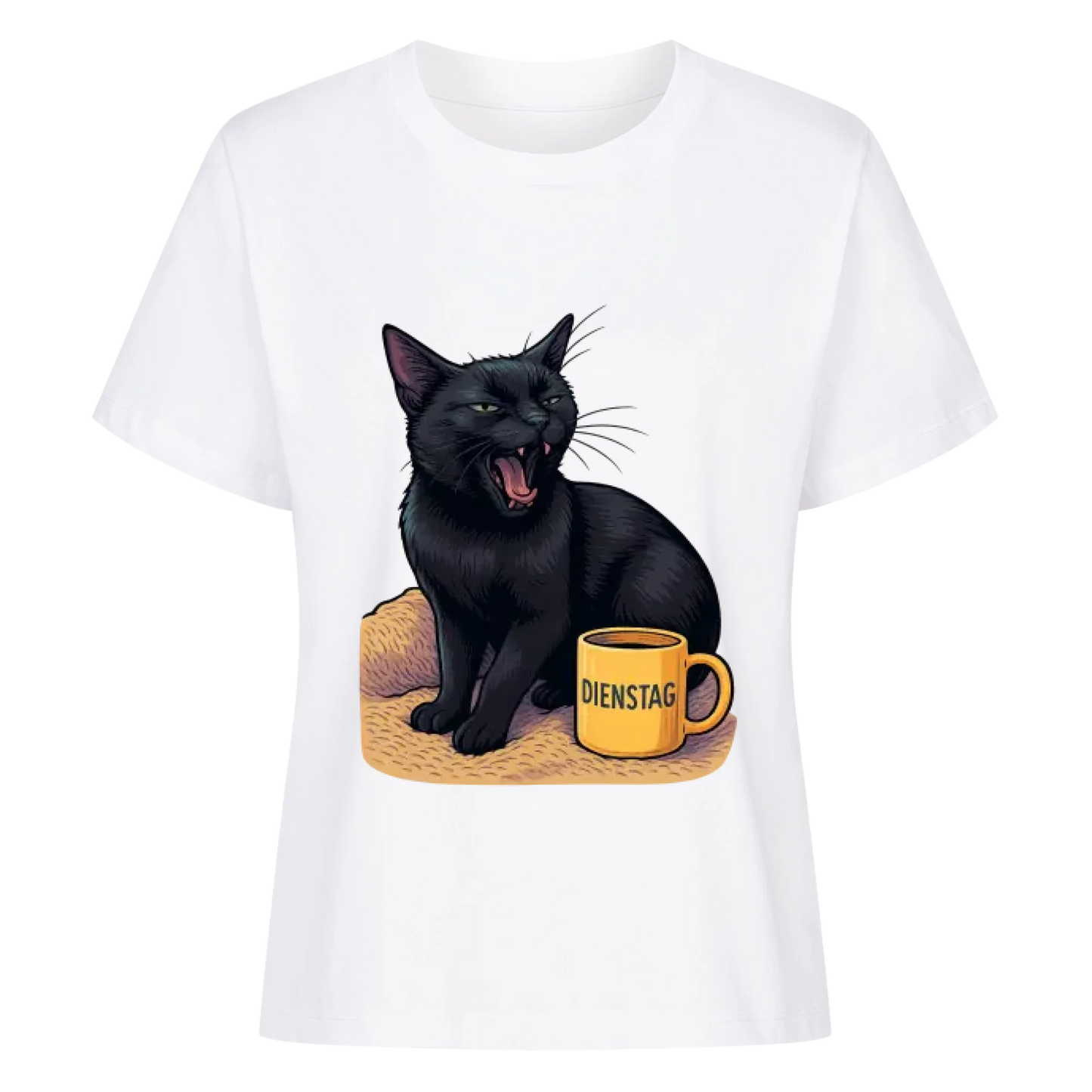 Cat Mood Dienstag T-Shirt - Eigenes Bild