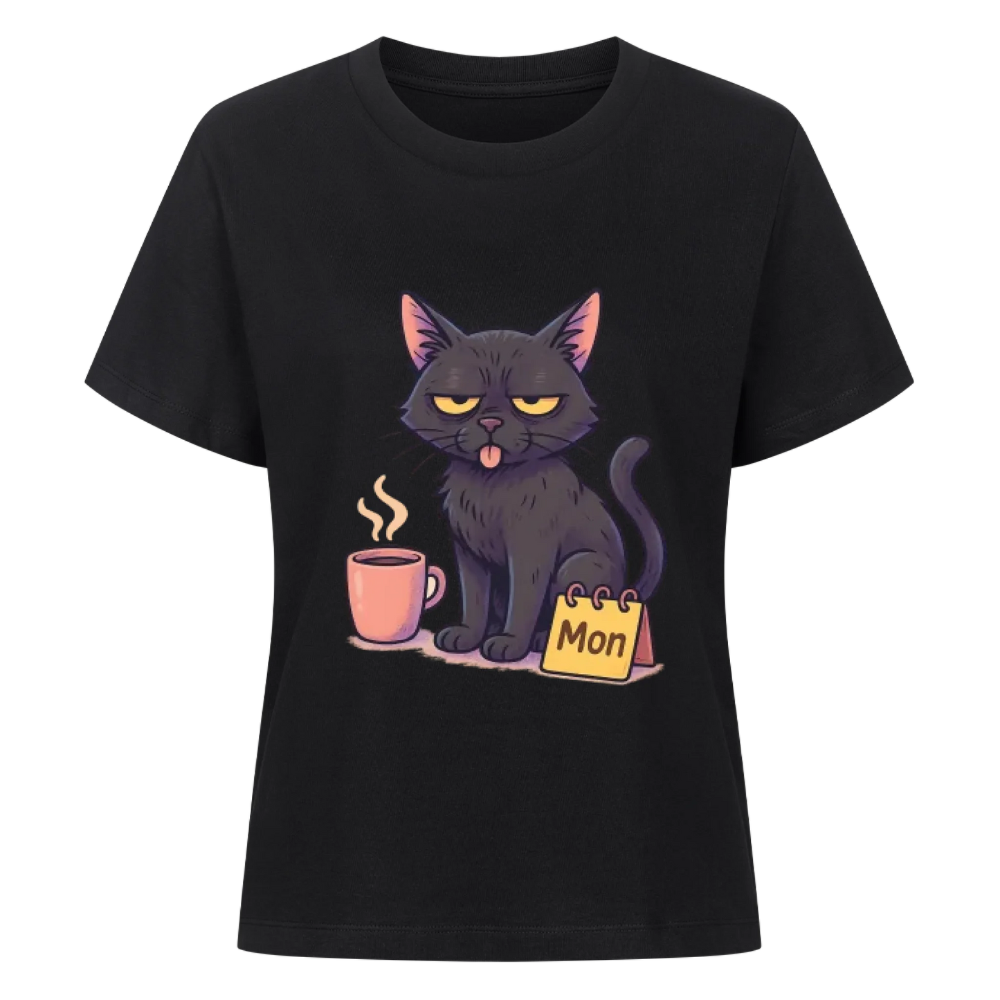 Cat Mood Montag T-Shirt - Eigenes Bild