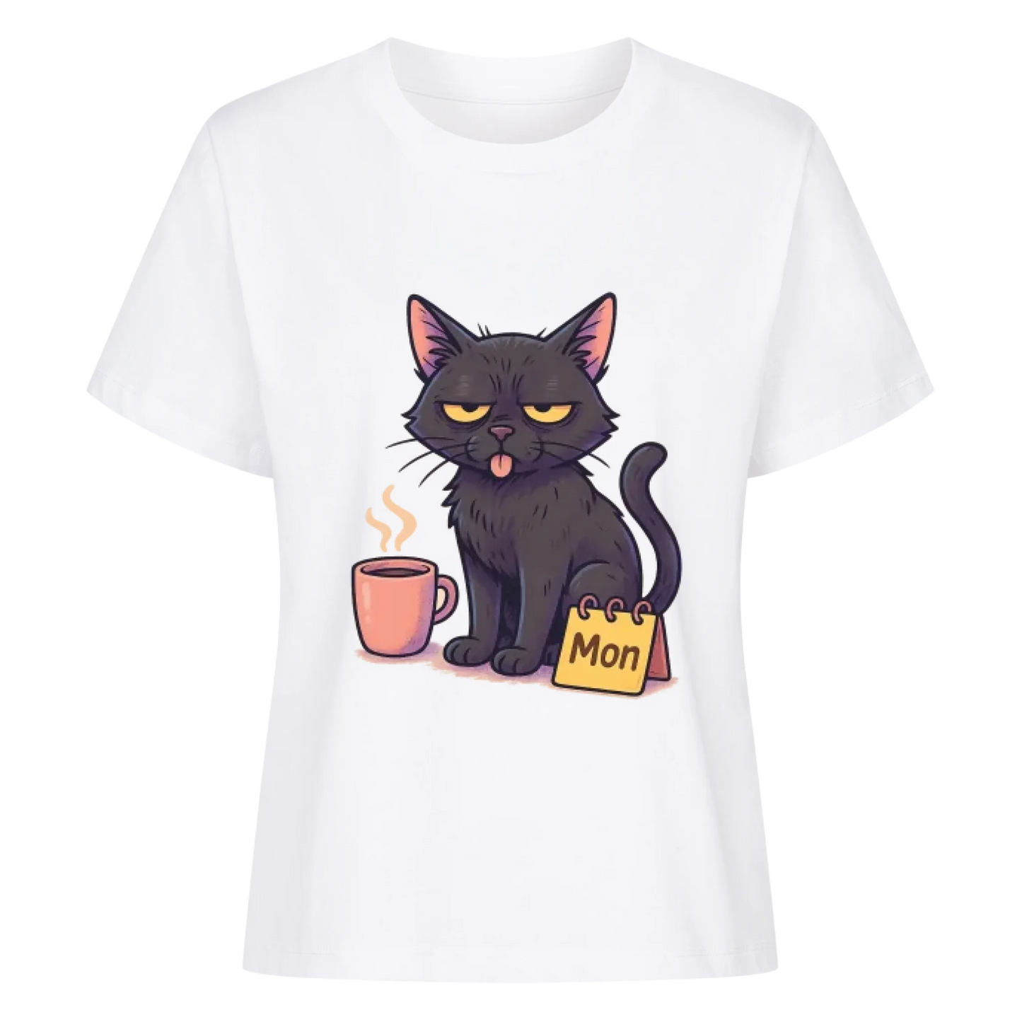 Cat Mood Montag T-Shirt - Eigenes Bild