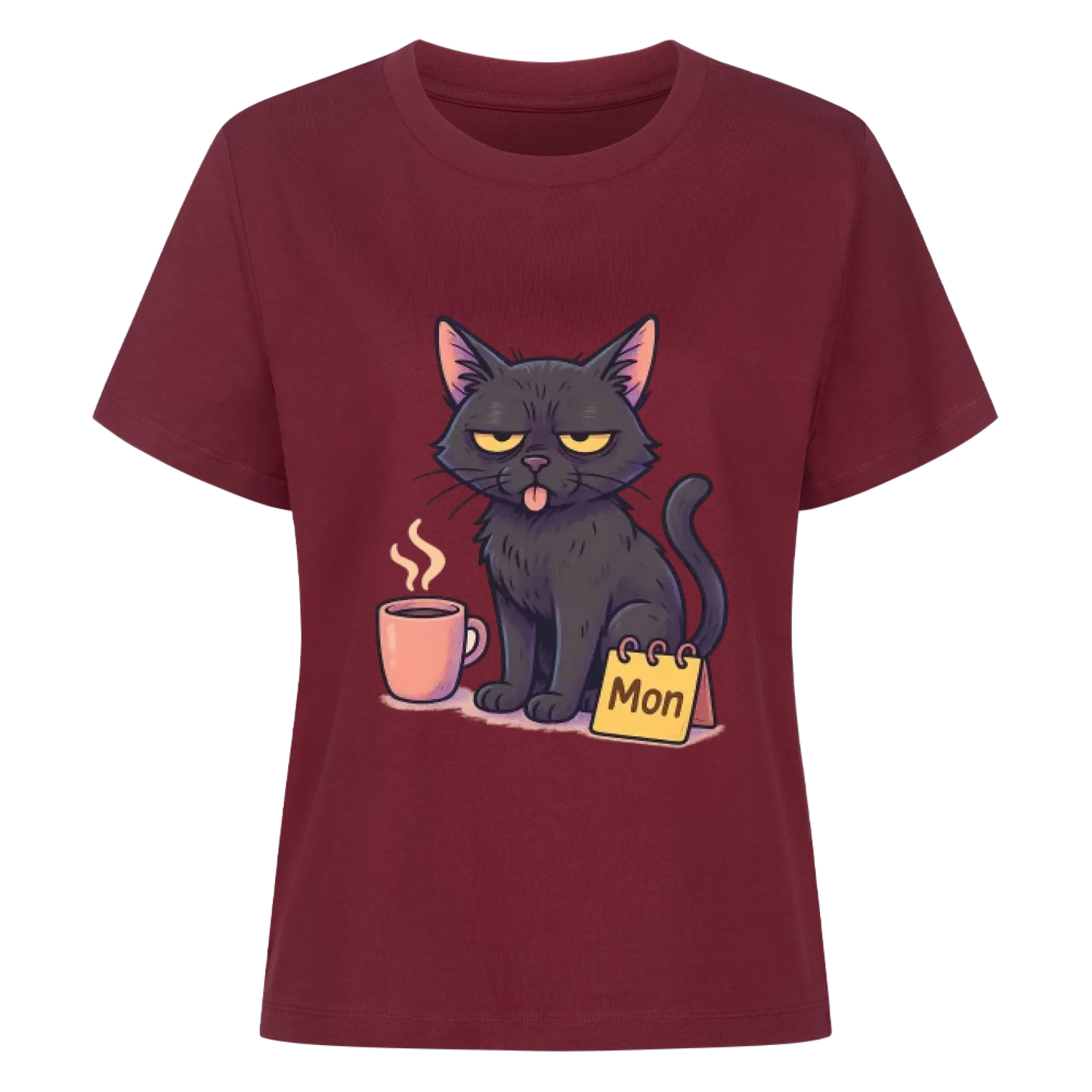 Cat Mood Montag T-Shirt - Eigenes Bild