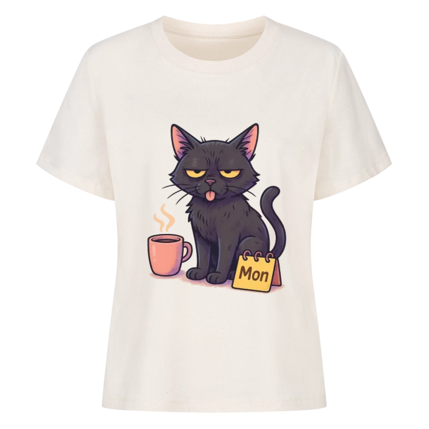 Cat Mood Montag T-Shirt - Eigenes Bild