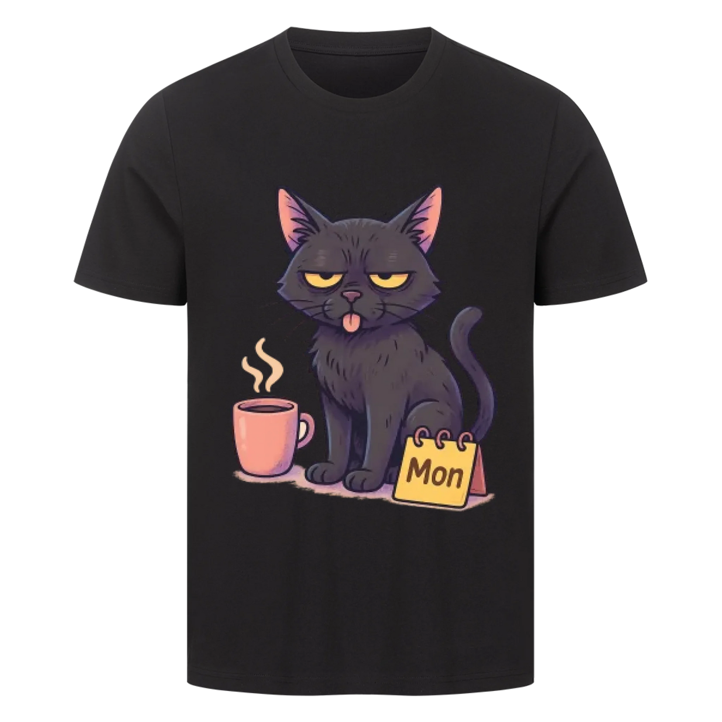 Cat Mood Montag T-Shirt - Eigenes Bild