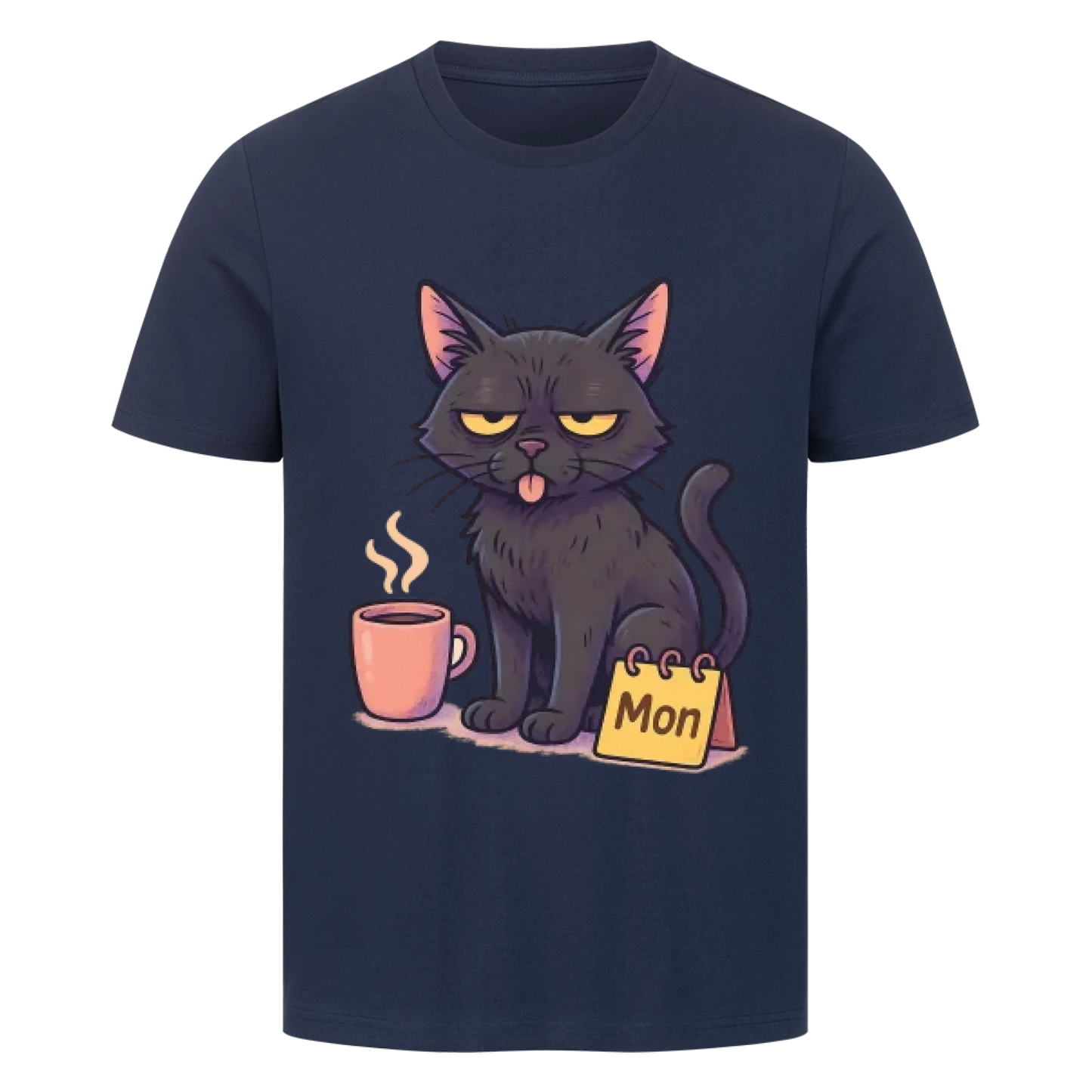 Cat Mood Montag T-Shirt - Eigenes Bild