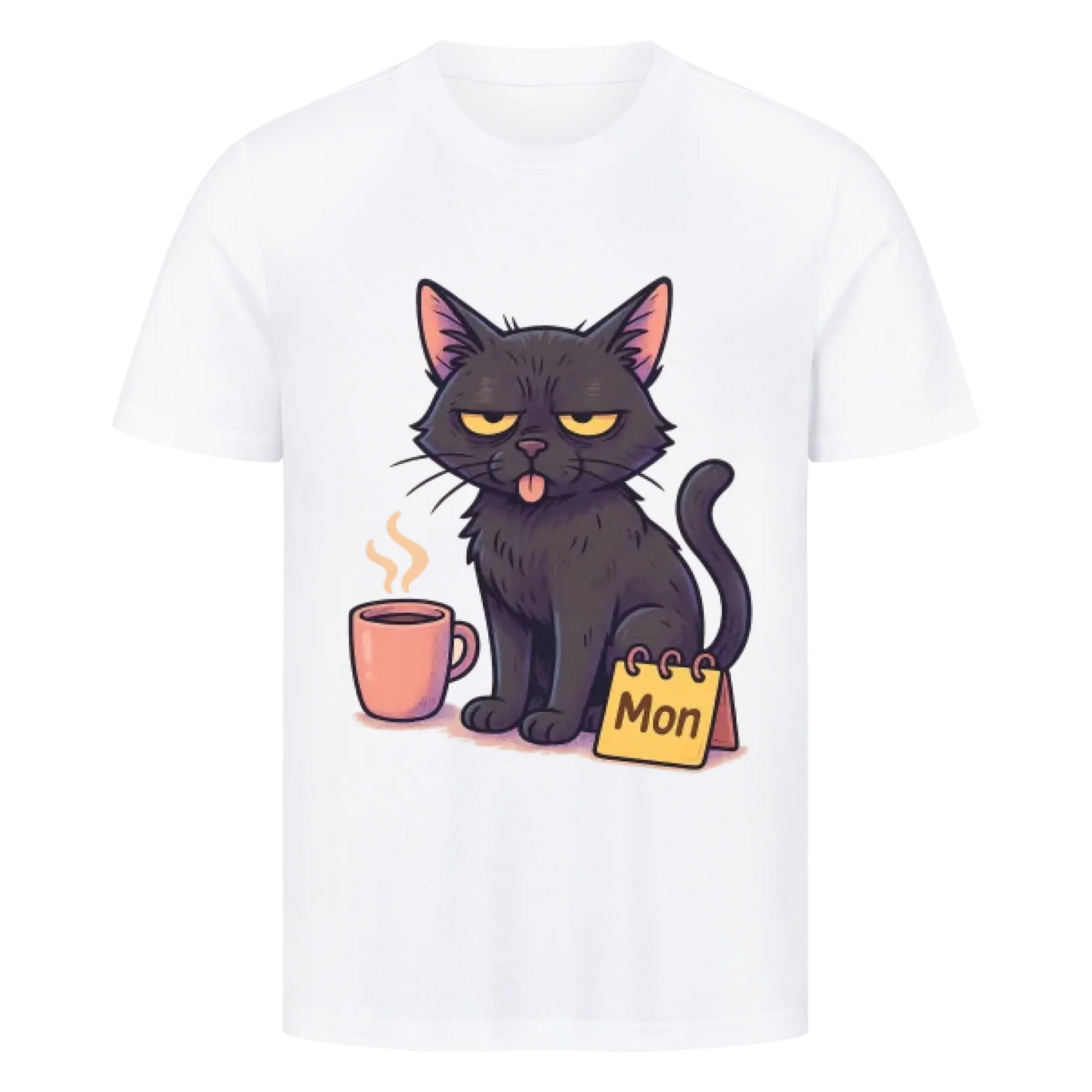 Cat Mood Montag T-Shirt - Eigenes Bild