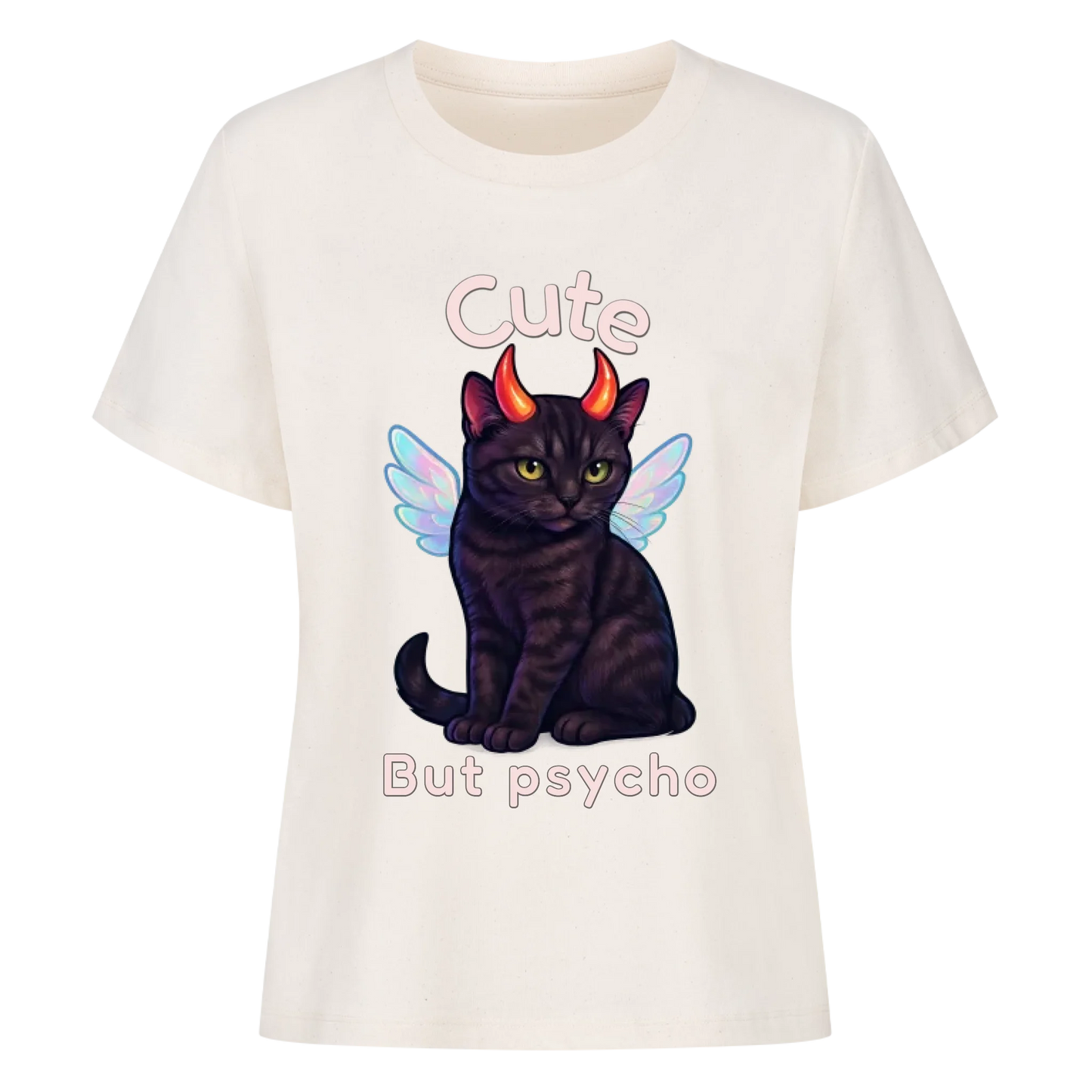Cute but Psycho T-Shirt - Eigenes Bild