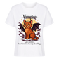 Süsse Vampir Katze T-Shirt  - Eigenes Bild + Name