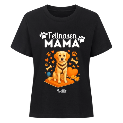 Fellnasen Mama Hund T-Shirt - Eigenes Bild + Name