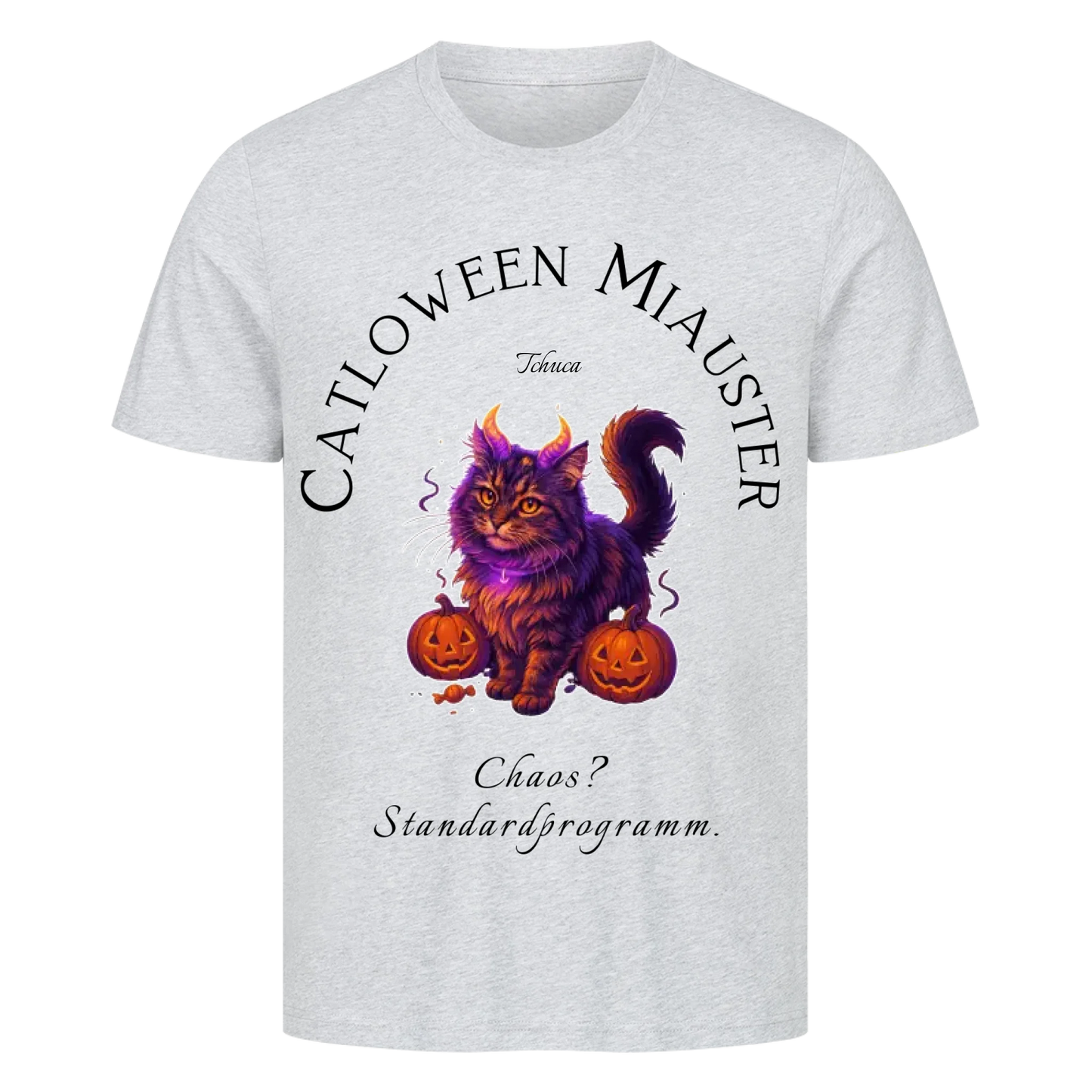 Catloween Monster T-Shirt - Eigenes Bild + Name