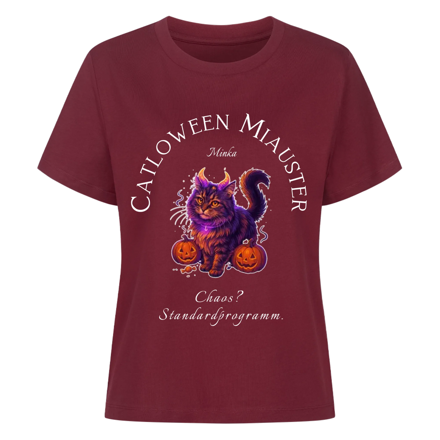 Catloween Monster T-Shirt - Eigenes Bild + Name