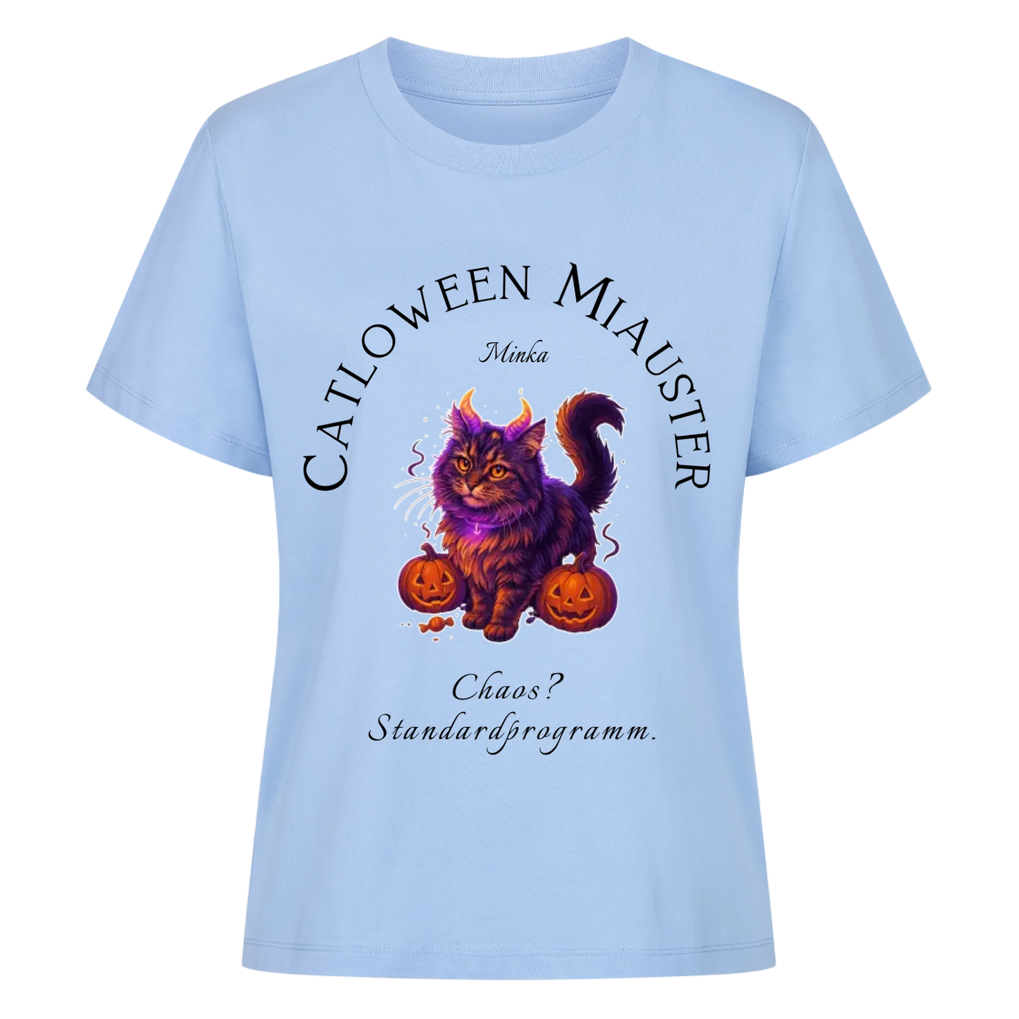 Catloween Monster T-Shirt - Eigenes Bild + Name