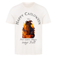 Happy Catloween Hexe T-Shirt - Eigenes Bild + Name