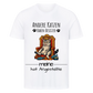 Katze auf Thron T-Shirt  - Eigenes Bild + Name