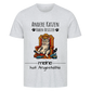 Katze auf Thron T-Shirt  - Eigenes Bild + Name