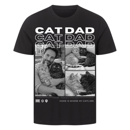 Cat Dad Premium T-Shirt - Eigene Fotos