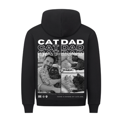 Cat Dad Premium Hoodie - Eigene Fotos