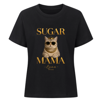 Sugar Mama Cat T-Shirt - Eigenes Bild+ Name