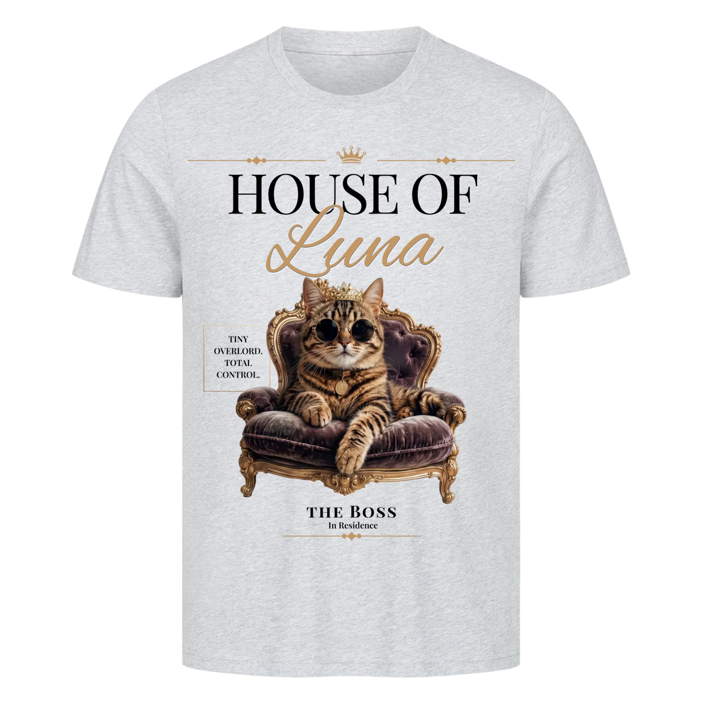 House of Your Cat T-Shirt – Personalisiertes Shirt mit Foto & Name
