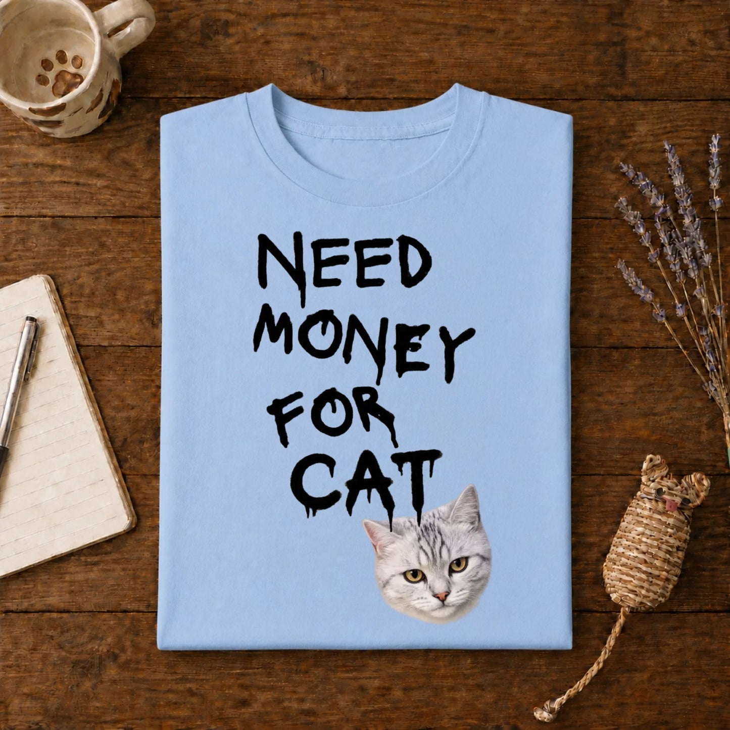 Mockup Tshirt hellblau