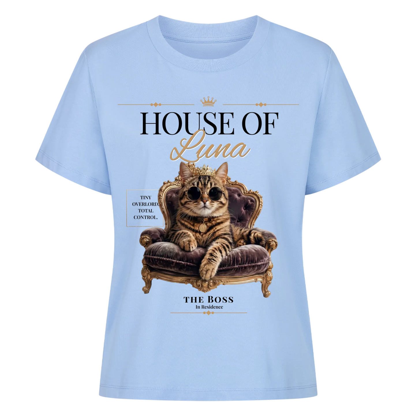 House of Your Cat T-Shirt – Personalisiertes Shirt mit Foto & Name