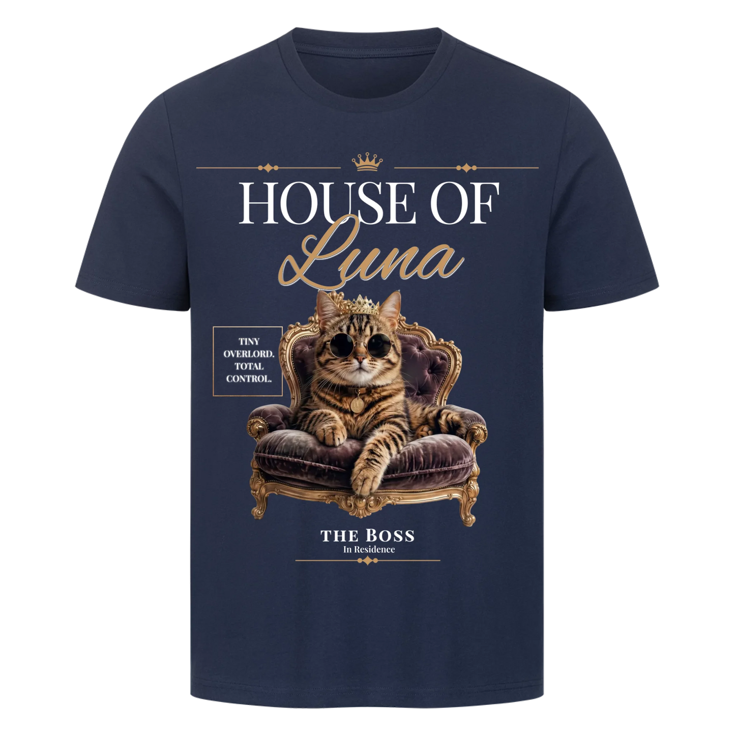 House of Your Cat T-Shirt – Personalisiertes Shirt mit Foto & Name