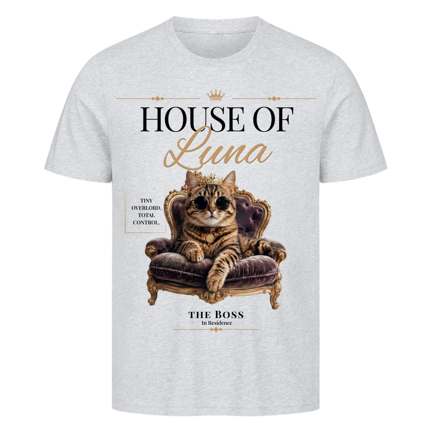 House of Your Cat T-Shirt – Personalisiertes Shirt mit Foto & Name