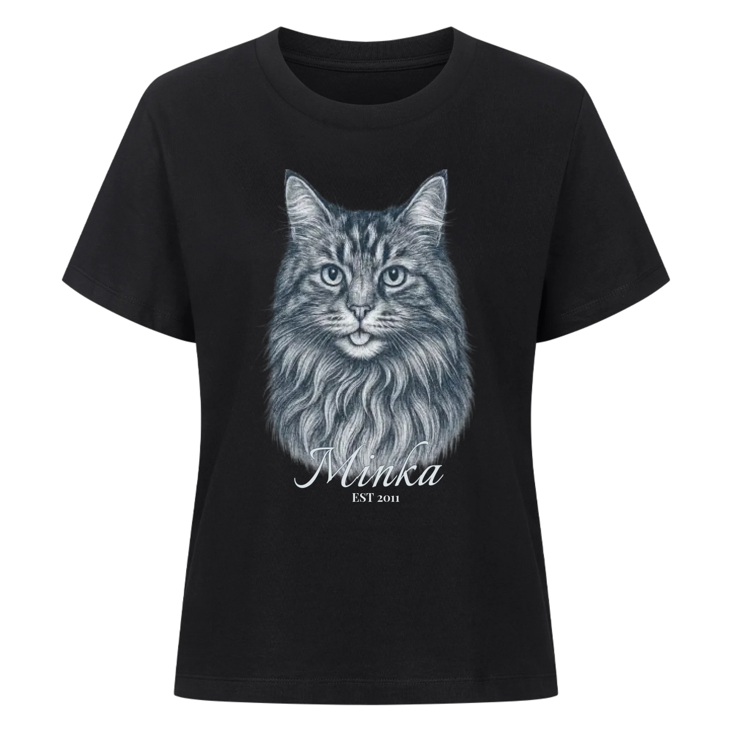 Gravur Stil T-Shirt - Eigenes Bild+ Name
