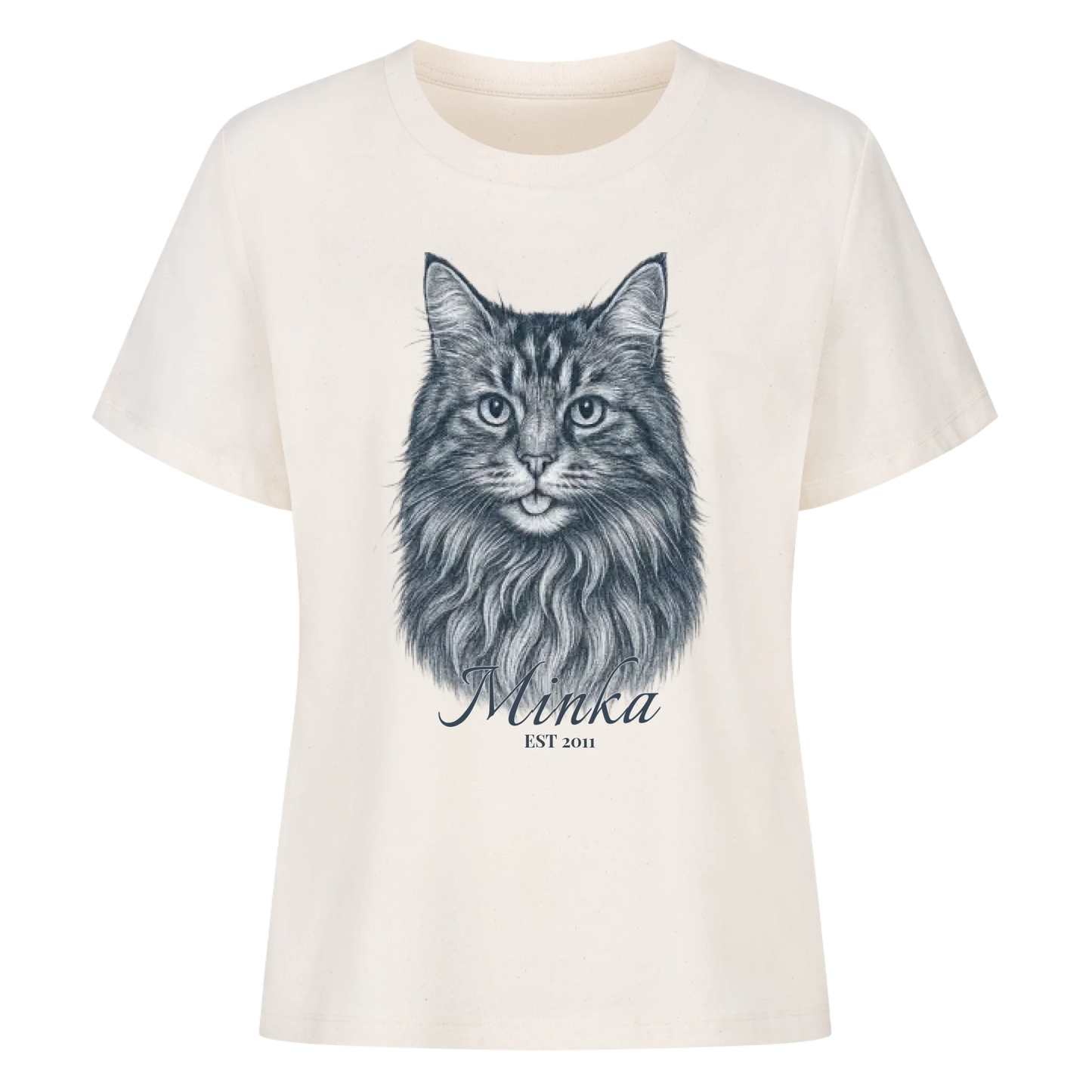 Gravur Stil T-Shirt - Eigenes Bild+ Name