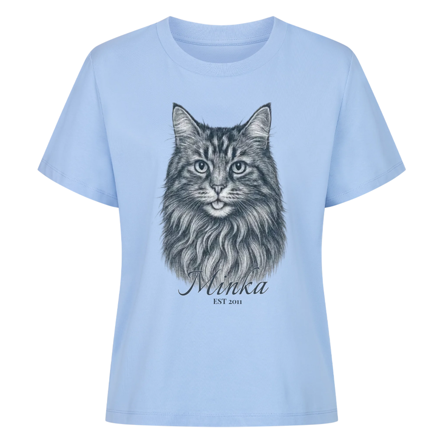 Gravur Stil T-Shirt - Eigenes Bild+ Name