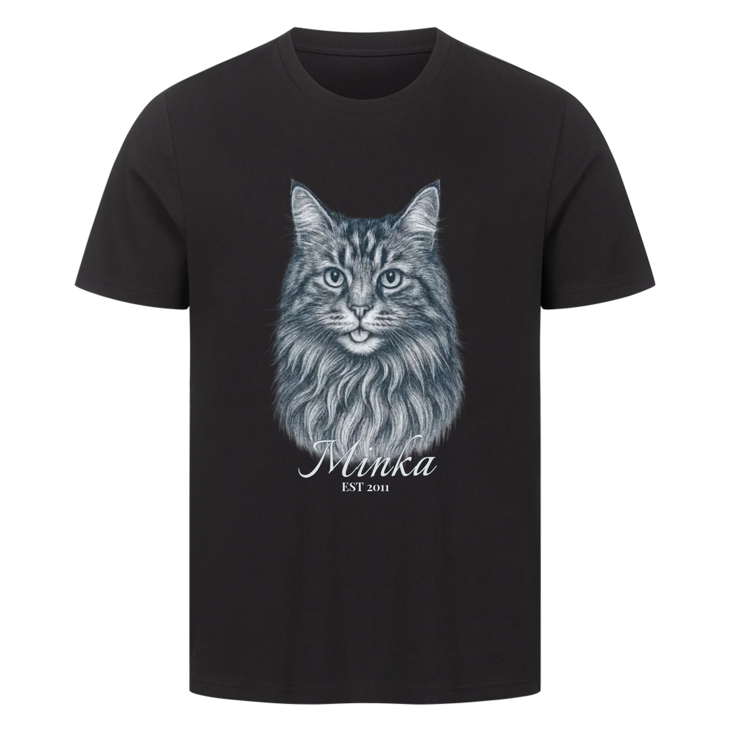 Gravur Stil T-Shirt - Eigenes Bild+ Name