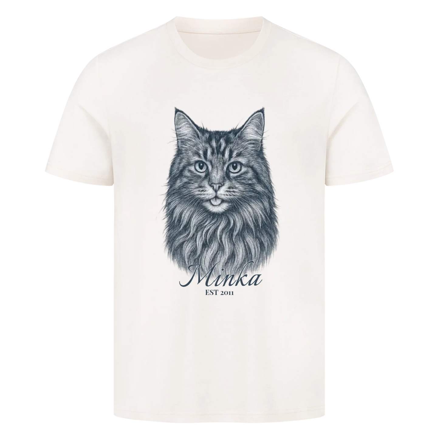 Gravur Stil T-Shirt - Eigenes Bild+ Name