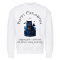 Happy Catloween Vampir Sweatshirt - Eigenes Bild + Name