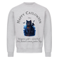 Happy Catloween Vampir Sweatshirt - Eigenes Bild + Name