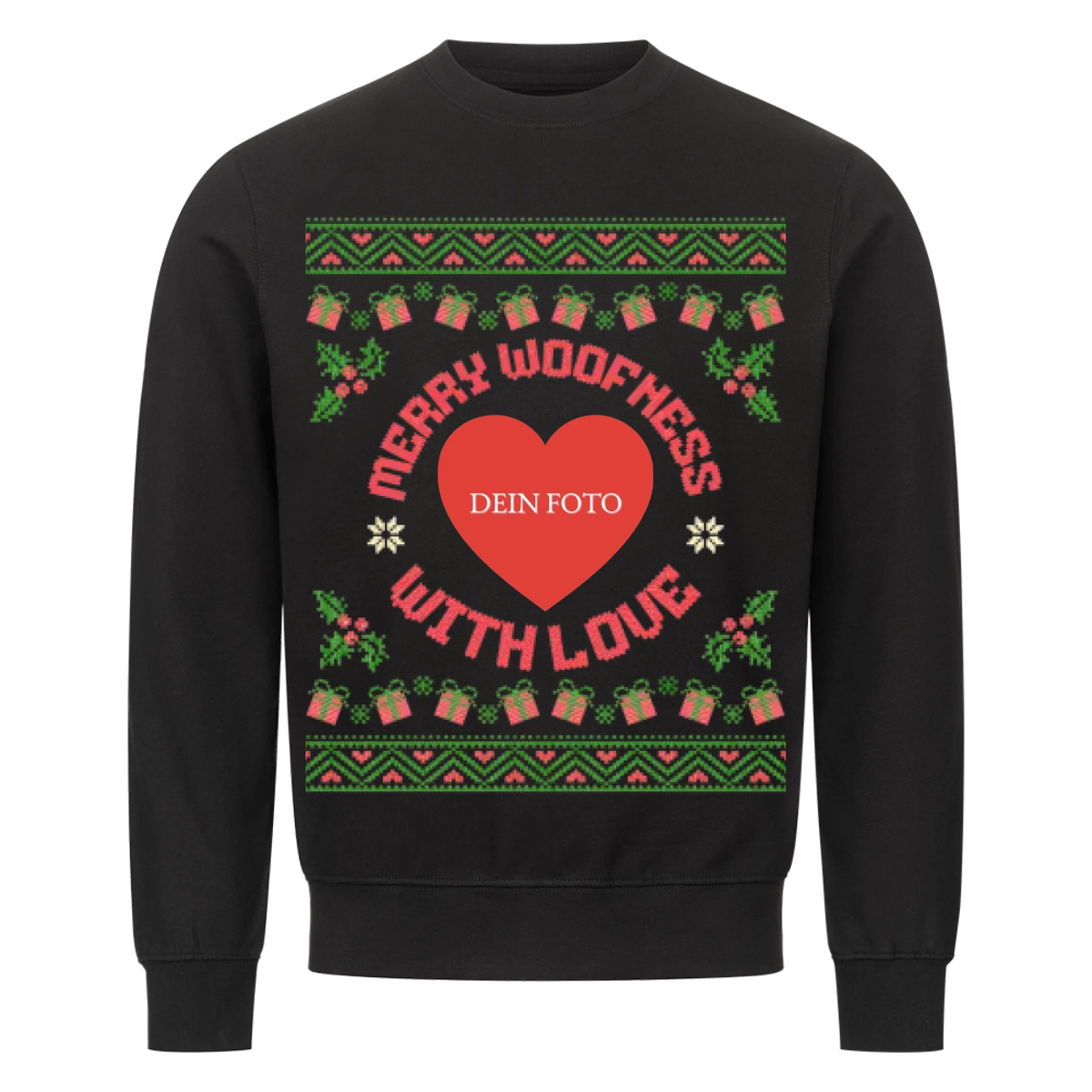 Merry Woofness Sweatshirt - Eigenes Foto