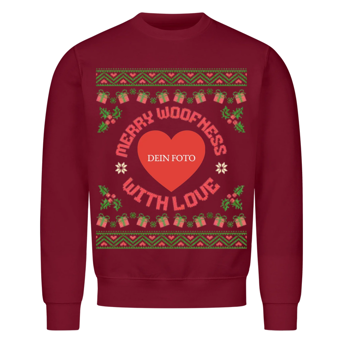 Merry Woofness Sweatshirt - Eigenes Foto