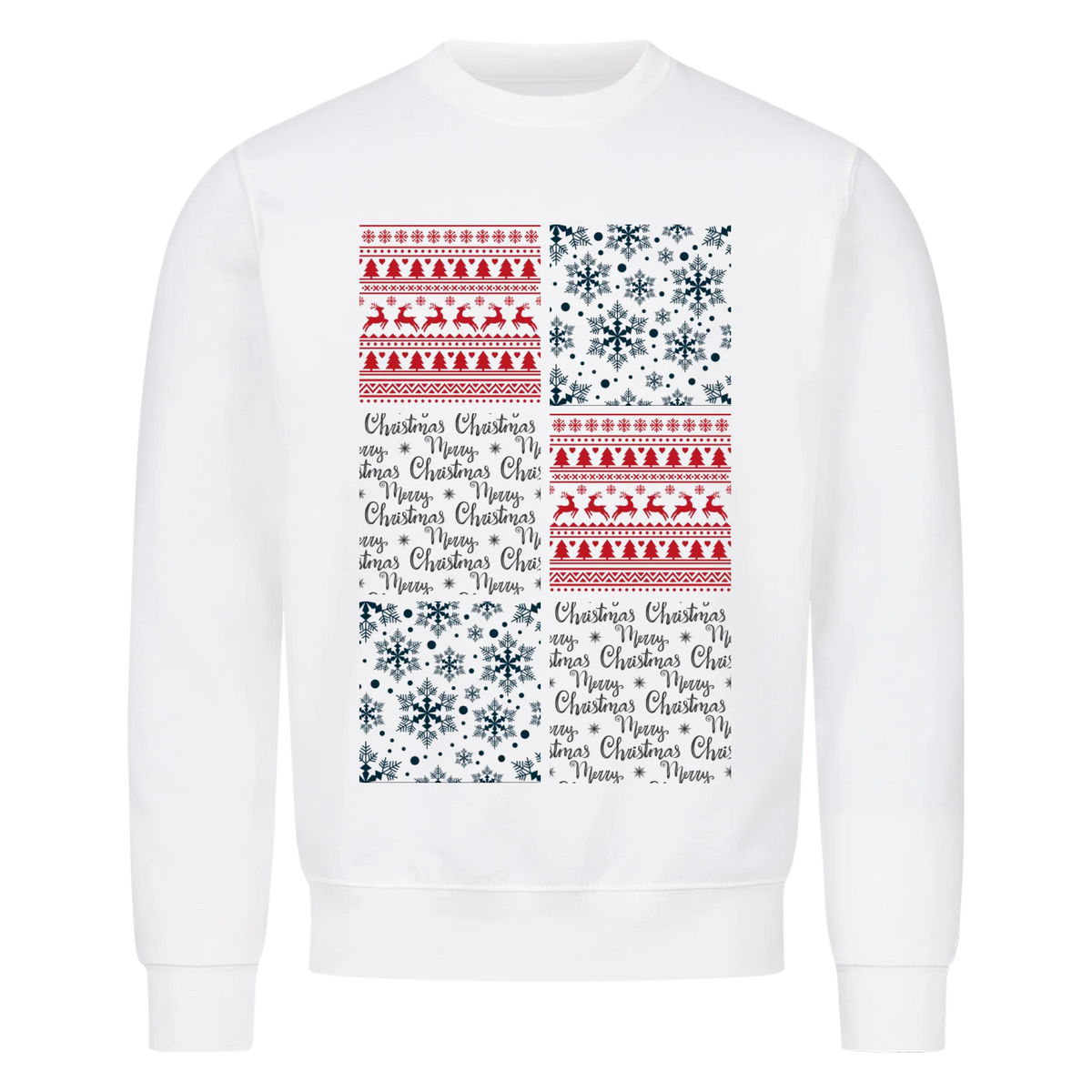 Winter Porträtcollage Sweatshirt - Eigene Bilder
