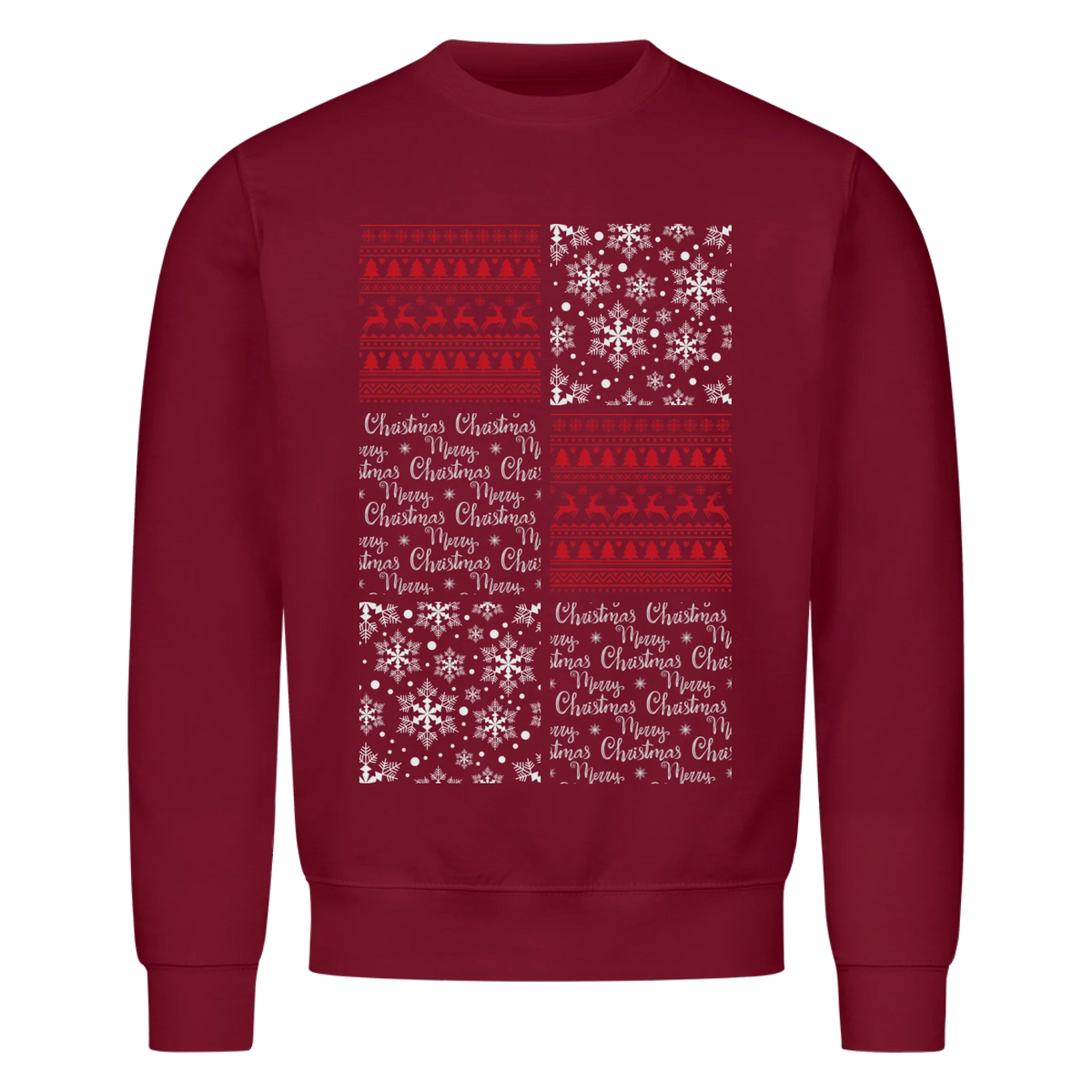 Winter Porträtcollage Sweatshirt - Eigene Bilder
