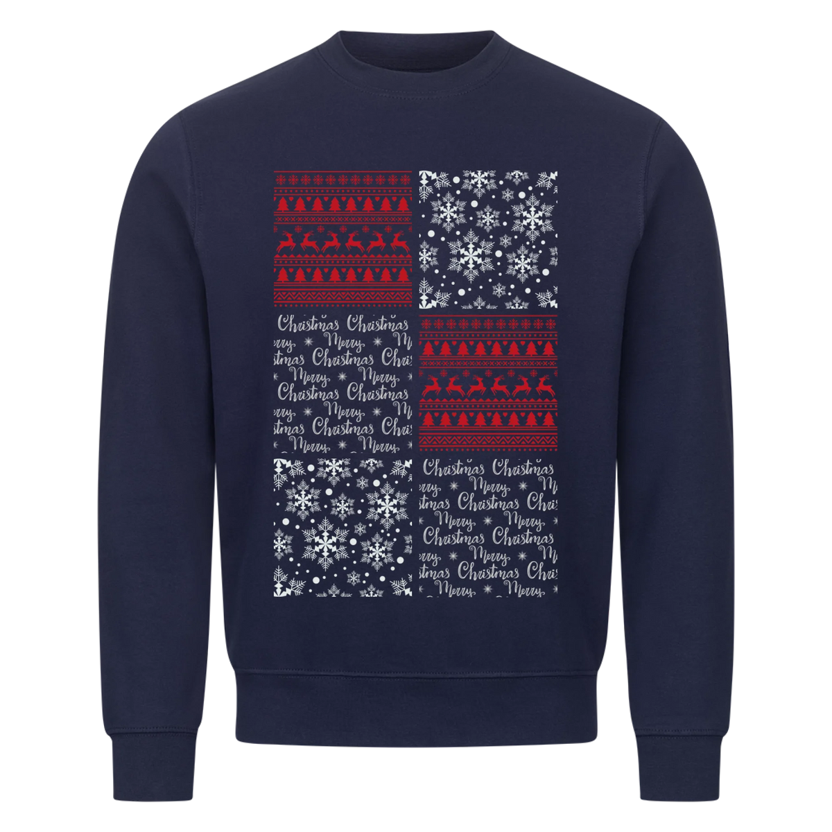 Winter Porträtcollage Sweatshirt - Eigene Bilder
